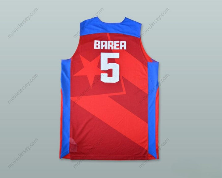 CUSTOM ANY Name Number J.J. BAREA 5 PUERTO RICO BASKETBALL JERSEY Top Stitched S-6XL