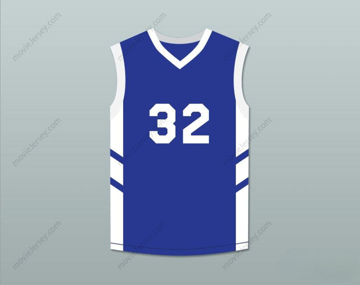 CUSTOM ANY Name Number CHARLES SMITH 32 BLUE BASKETBALL JERSEY DENNIS RODMAN'S BIG BANG IN PYONGYANG Top Stitched S-6XL