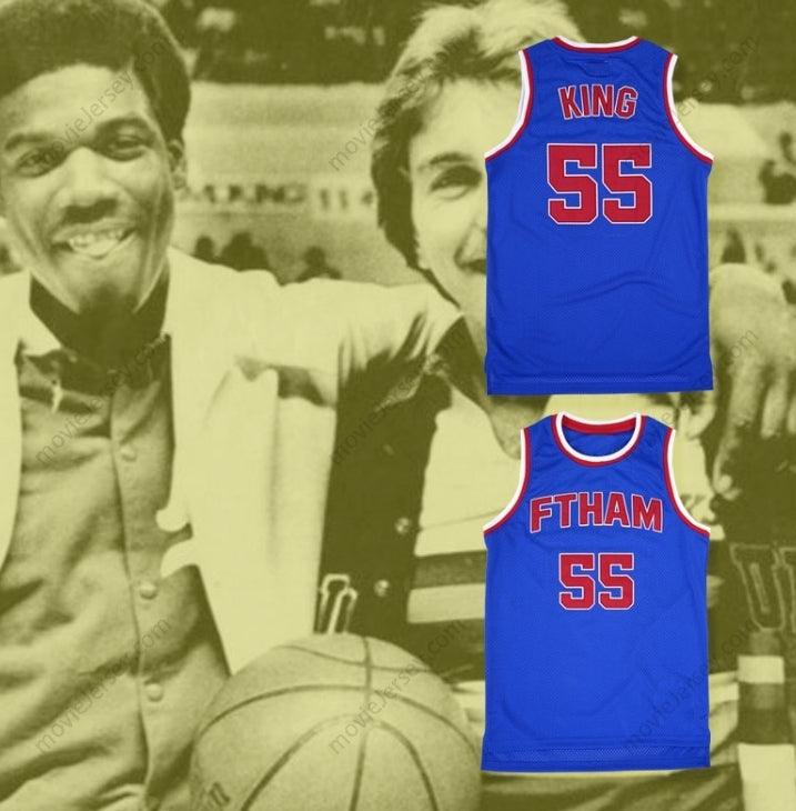 CUSTOM ANY Name Number BERNARD KING 55 FORT HIGH SCHOOL BASKETBALL JERSEY Top Stitched S-6XL