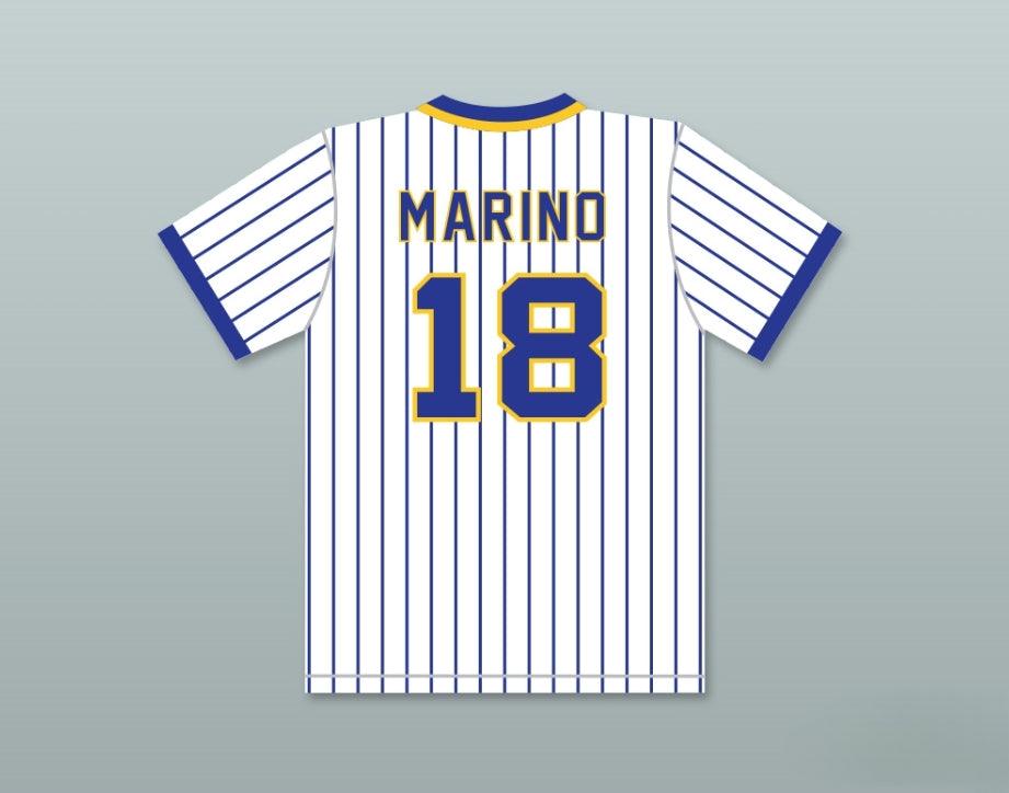 Custom Any Name Number DAN MARINO 18 CENTRAL CATHOLIC HIGH SCHOOL PINSTRIPED BASEBALL JERSEY Top Stitched S-6XL