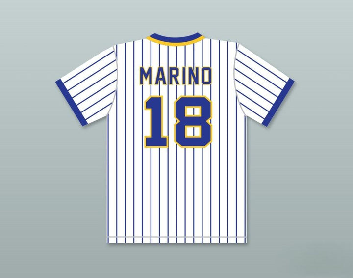 Custom Any Name Number DAN MARINO 18 CENTRAL CATHOLIC HIGH SCHOOL PINSTRIPED BASEBALL JERSEY Top Stitched S-6XL
