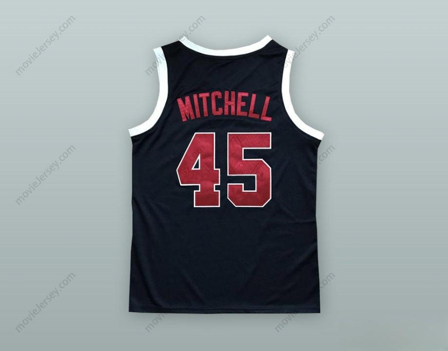 CUSTOM ANY Name Number DONOVAN MITCHELL 45 BOBCATS BLACK BASKETBALL JERSEY Top Stitched S-6XL