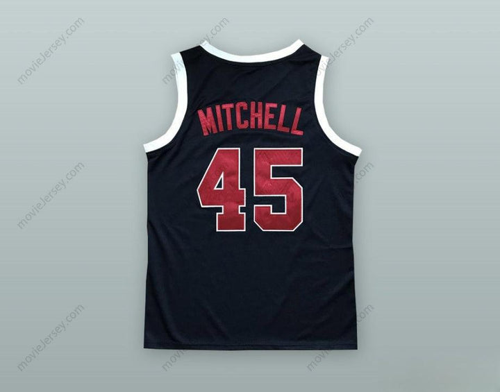 CUSTOM ANY Name Number DONOVAN MITCHELL 45 BOBCATS BLACK BASKETBALL JERSEY Top Stitched S-6XL