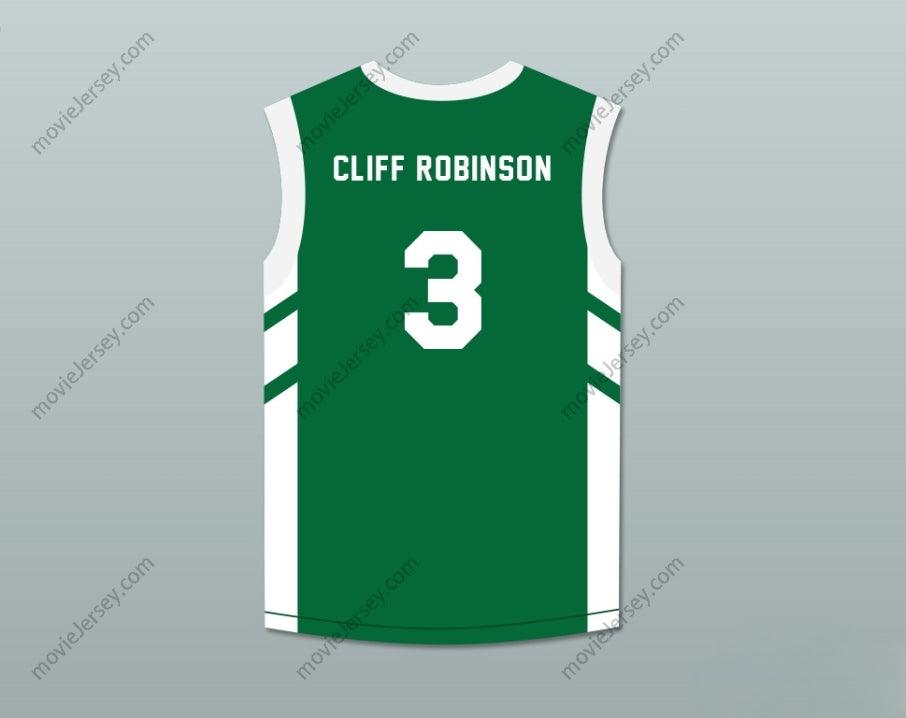 CUSTOM ANY Name Number CLIFF ROBINSON 3 GREEN BASKETBALL JERSEY DENNIS RODMAN'S BIG BANG IN PYONGYANG Top Stitched S-6XL