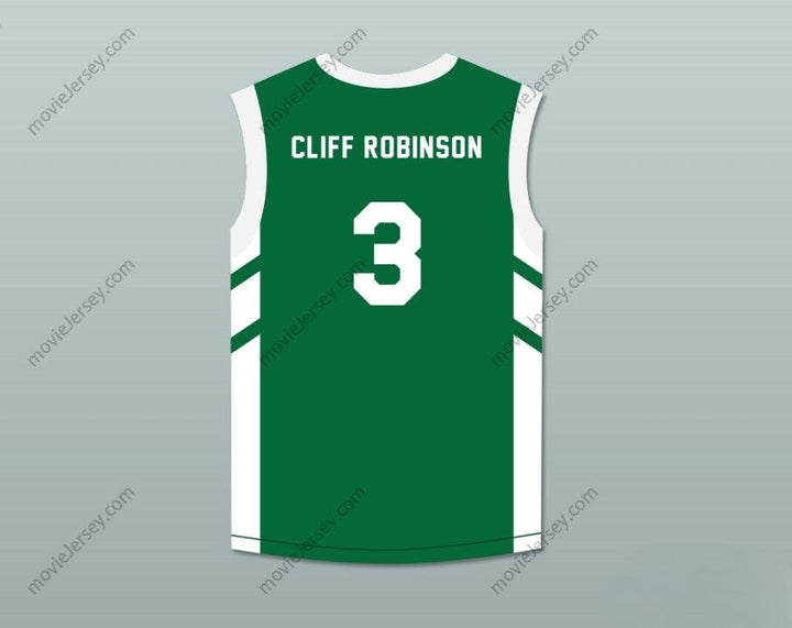 CUSTOM ANY Name Number CLIFF ROBINSON 3 GREEN BASKETBALL JERSEY DENNIS RODMAN'S BIG BANG IN PYONGYANG Top Stitched S-6XL