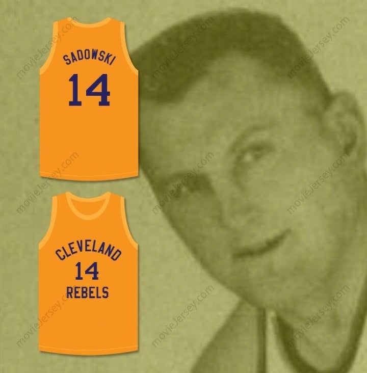 CUSTOM ANY Name Number ED SADOWSKI 14  REBELS BASKETBALL JERSEY Top Stitched S-6XL