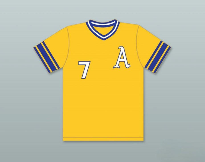 Custom Any Name Number CAL RIPKEN JR 7 ABERDEEN HIGH SCHOOL  YELLOW BASEBALL JERSEY 1 Top Stitched S-6XL