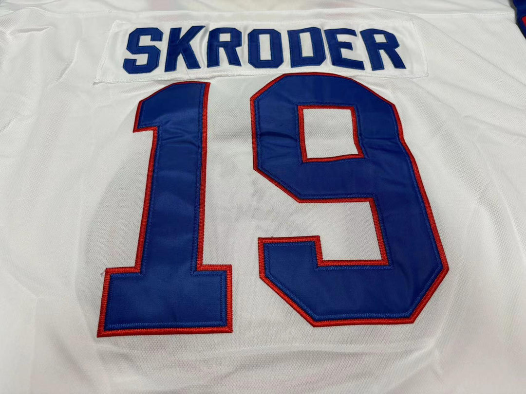 Custom Any Name Number PER-AGE SKRODER TEAM NORWAY HOCKEY JERSEY Stitched Top Stitched S-6XL