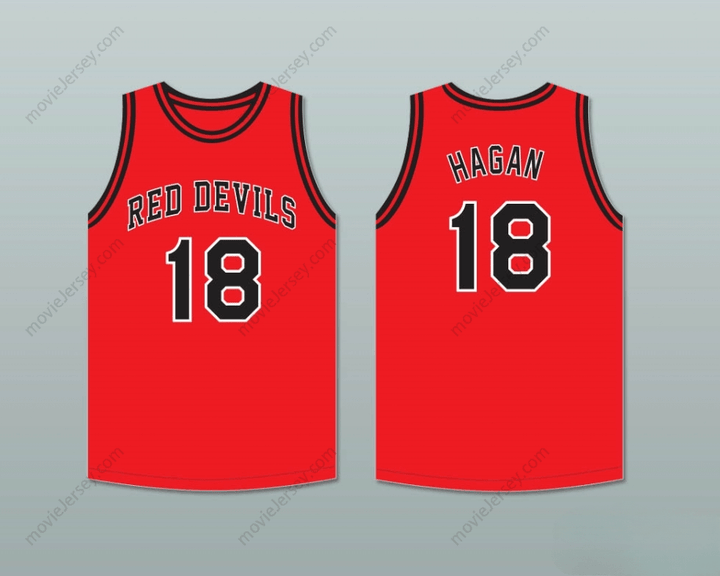 CUSTOM ANY Name Number CLIFF HAGAN 18 OWENSBORO HIGH SCHOOL RED DEVILS RED BASKETBALL JERSEY 2 Top Stitched S-6XL