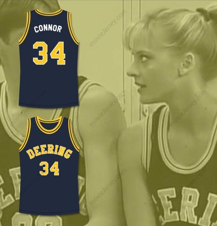 CUSTOM ANY Name Number HANG TIME JULIE CONNOR 34 DEERING TORNADOS HIGH SCHOOL BASKETBALL JERSEY Top Stitched S-6XL