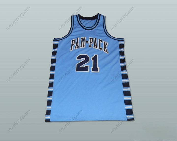 CUSTOM ANY Name Number DOMINIQUE WILKINS 21  HIGH SCHOOL PAM-PACK BASKETBALL JERSEY Top Stitched S-6XL