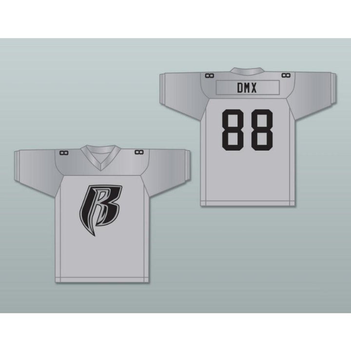 CUSTOM ANY Name Number DMX ROUGH RYDERS 88 SILVER Football Jersey Top Stitched S-6XL