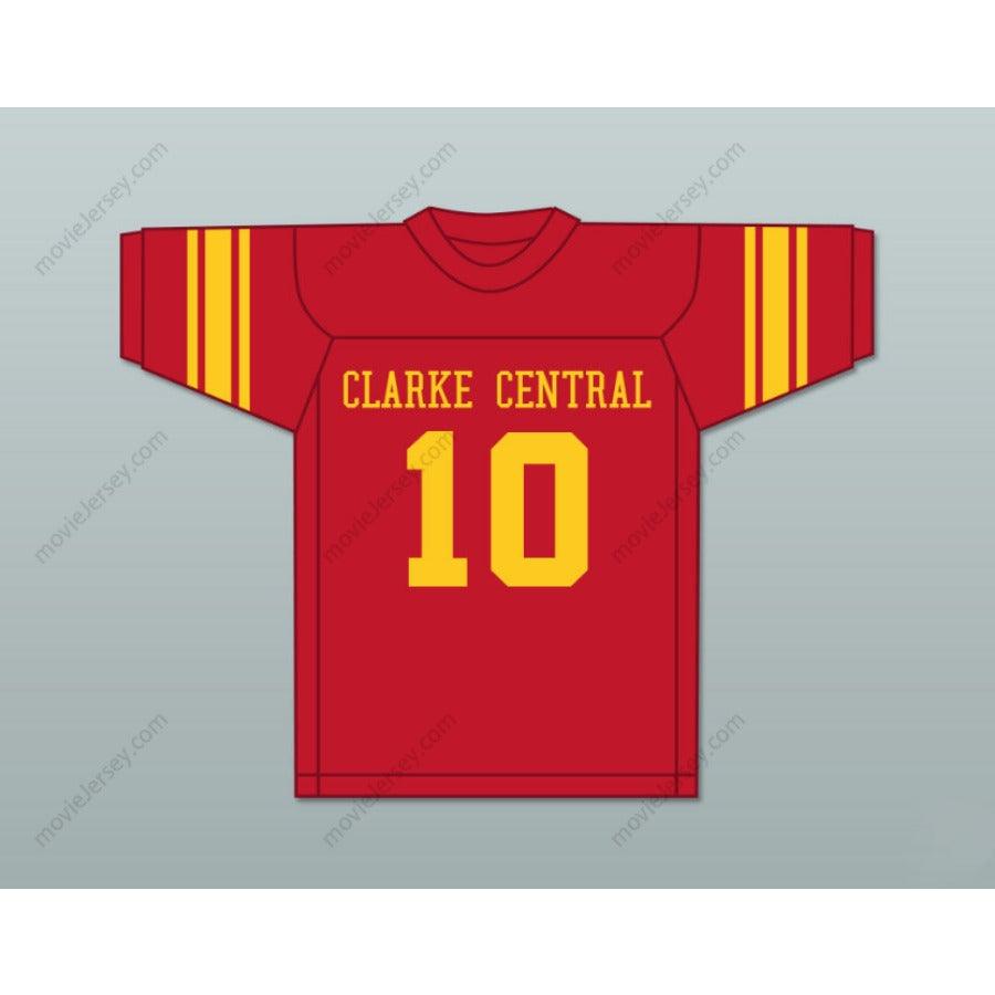 CUSTOM ANY Name Number FRAN TARKENTON 10 CLARKE CENTRAL HIGH SCHOOL GLADIATORS Football Jersey Top Stitched S-6XL