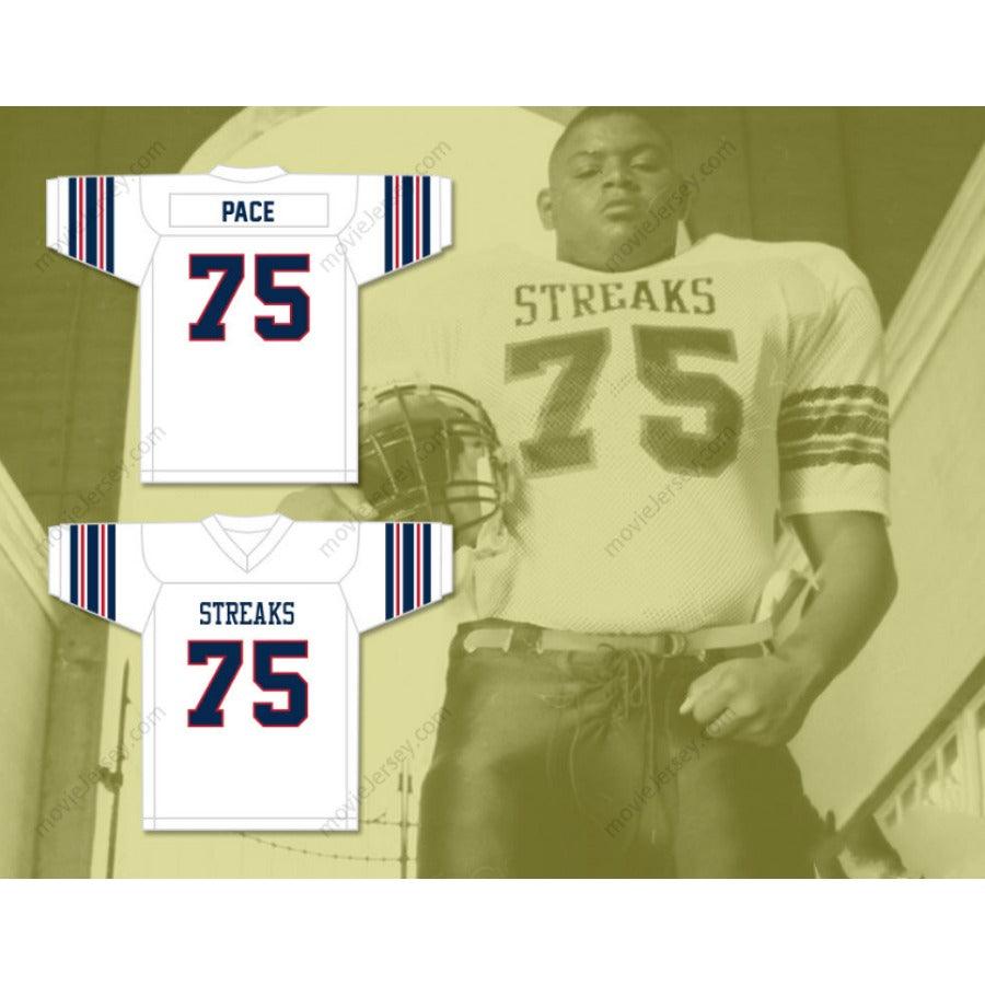 CUSTOM ANY Name Number ORLANDO PACE 75 SANDUSKY HIGH SCHOOL BLUE STREAKS Football Jersey Top Stitched S-6XL