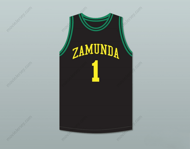 CUSTOM ANY Name Number PRINCE AKEEM JOFFER 1 FICTIONAL AFRICAN COUNTRY BLACK BASKETBALL JERSEY Top Stitched S-6XL