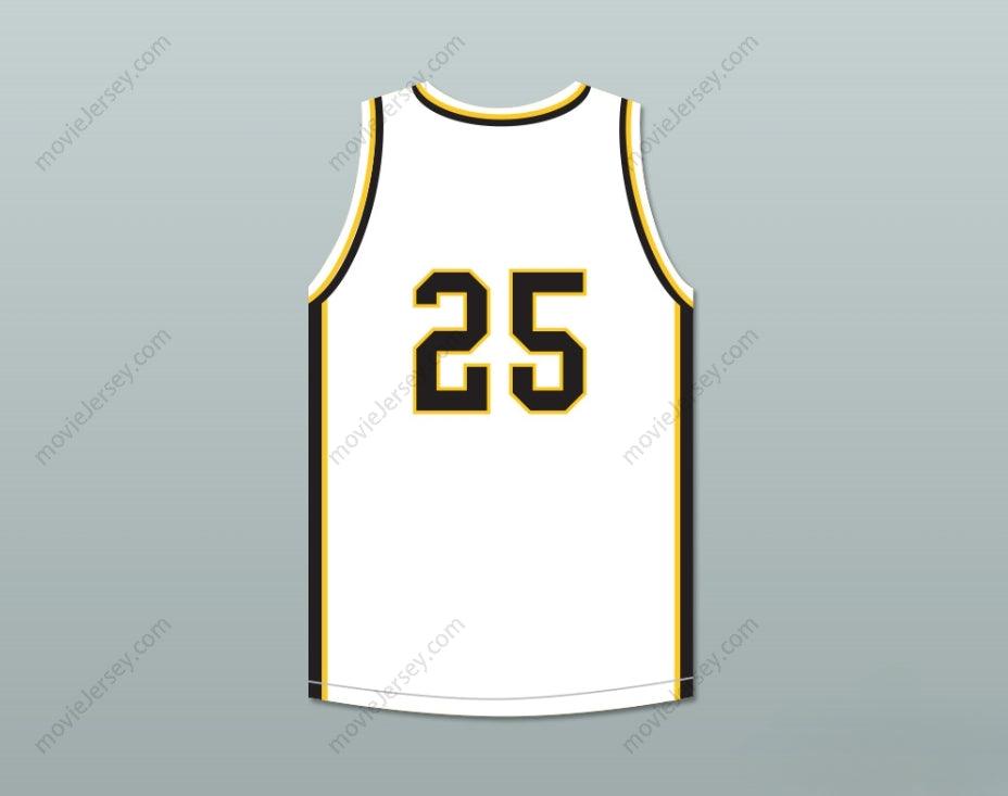 CUSTOM ANY Name Number DWYANE WADE 25 HAROLD L. RICHARDS HIGH SCHOOL BULLDOGS WHITE BASKETBALL JERSEY 3 Top Stitched S-6XL