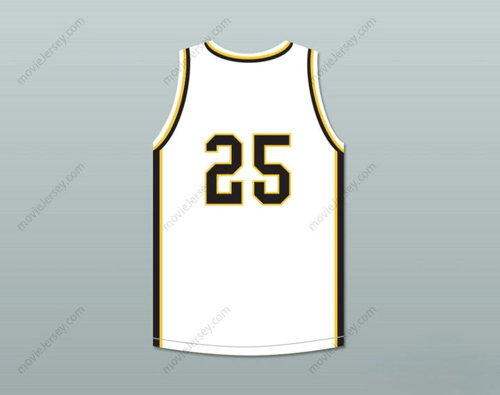 CUSTOM ANY Name Number DWYANE WADE 25 HAROLD L. RICHARDS HIGH SCHOOL BULLDOGS WHITE BASKETBALL JERSEY 3 Top Stitched S-6XL