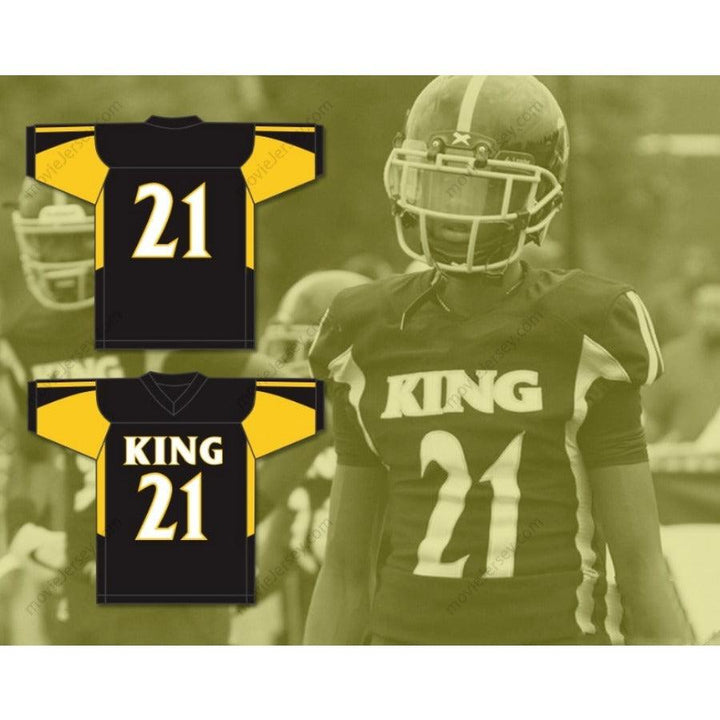 CUSTOM ANY Name Number AHMAD GARDNER 21 MARTIN LUTHER KING HIGH SCHOOL CRUSADERS Football Jersey Top Stitched S-6XL