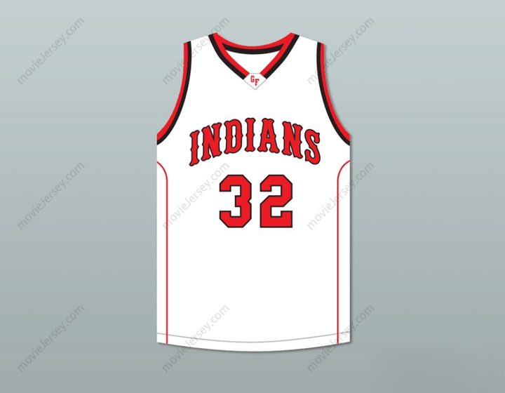 CUSTOM ANY Name Number JIMMER FREDETTE 32  INDIANS HOME BASKETBALL JERSEY Top Stitched S-6XL
