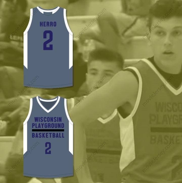 CUSTOM ANY Name Number TYLER HERRO 2  PLAYGROUND BASKETBALL DARK GRAY BASKETBALL JERSEY Top Stitched S-6XL