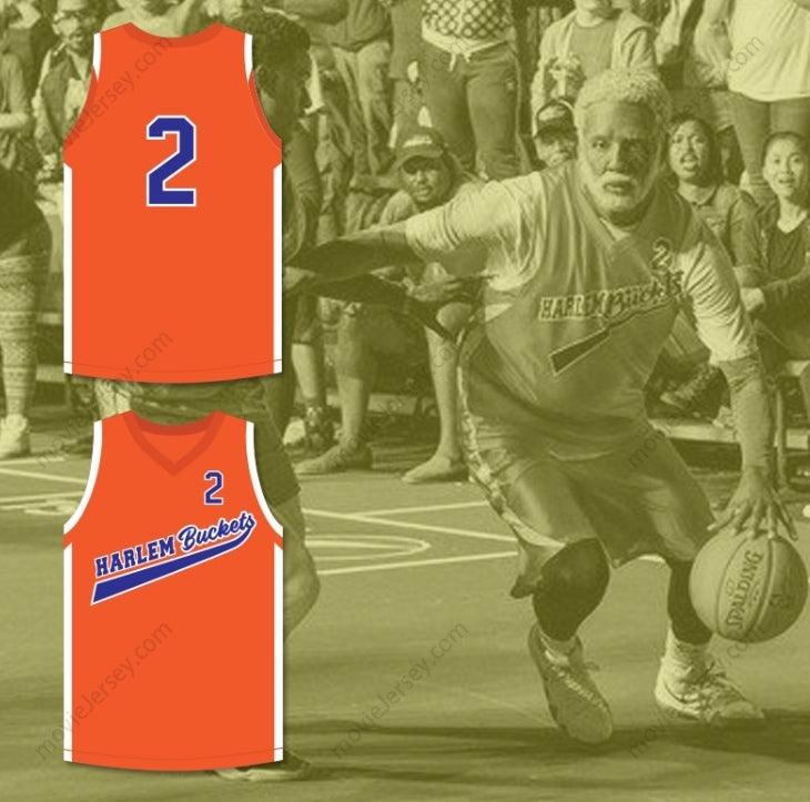 CUSTOM ANY Name Number KYRIE IRVING UNCLE DREW 2 HARLEM BUCKETS BASKETBALL JERSEY UNCLE DREW Top Stitched S-6XL