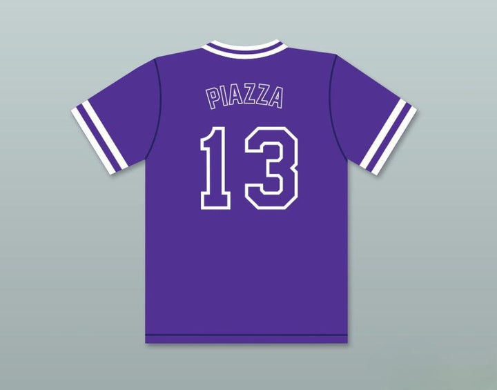 Custom Any Name Number MIKE PIAZZA 13  AREA HIGH SCHOOL PHANTOMS PURPLE BASEBALL JERSEY 2 Top Stitched S-6XL