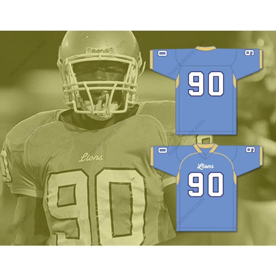 CUSTOM ANY Name Number SHAQ LAWSON 90 D. W. DANIEL HIGH SCHOOL LIONS Football Jersey Top Stitched S-6XL