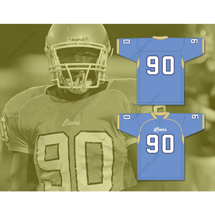 CUSTOM ANY Name Number SHAQ LAWSON 90 D. W. DANIEL HIGH SCHOOL LIONS Football Jersey Top Stitched S-6XL