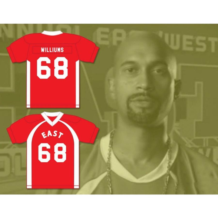 CUSTOM ANY Name Number D'MARCUS WILLIUMS 68 EAST FOOTBALL JERSEY KEY PEELE Top Stitched S-6XL