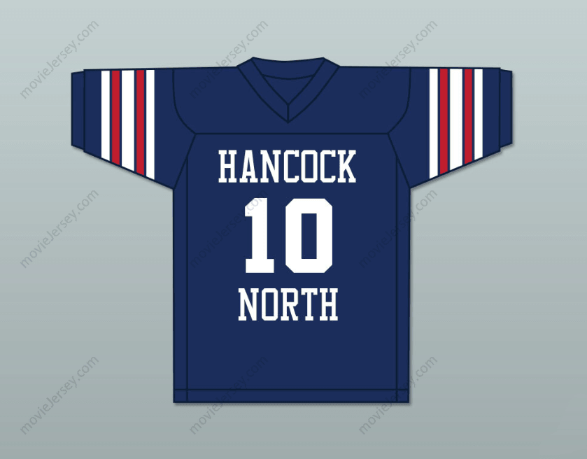 CUSTOM HAWKS BRETT FAVRE 10 HANCOCK NORTH CENTRAL HIGH SCHOOL FOOTBALL JERSEY