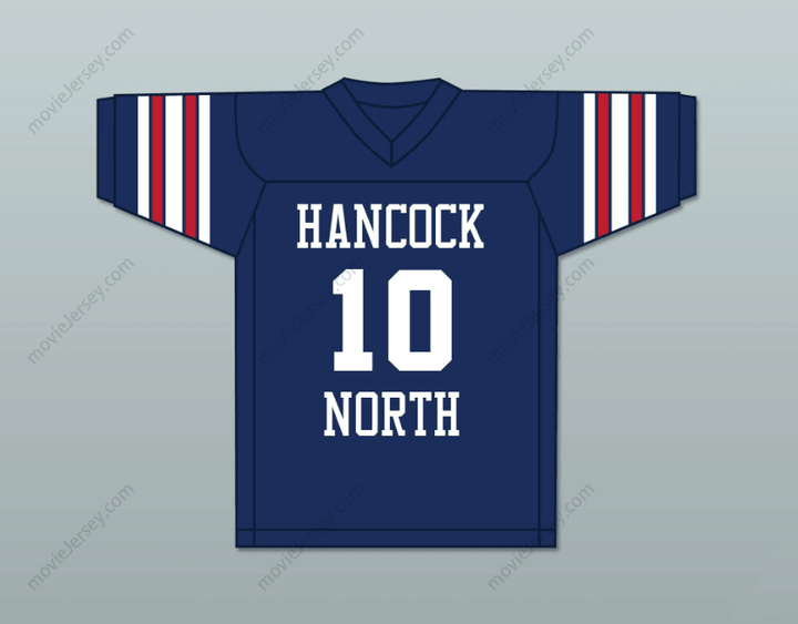 CUSTOM HAWKS BRETT FAVRE 10 HANCOCK NORTH CENTRAL HIGH SCHOOL FOOTBALL JERSEY