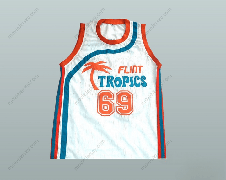 CUSTOM ANY Name Number DOWNTOWN "FUNKY STUFF" MALONE FLINT TROPICS SEMI PRO TEAM BASKETBALL JERSEY Top Stitched S-6XL