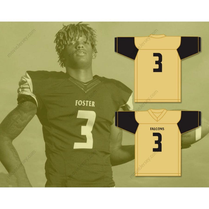 CUSTOM ANY Name Number CEEDEE LAMB 3 FOSTER HIGH SCHOOL FALCONS Football Jersey Top Stitched S-6XL