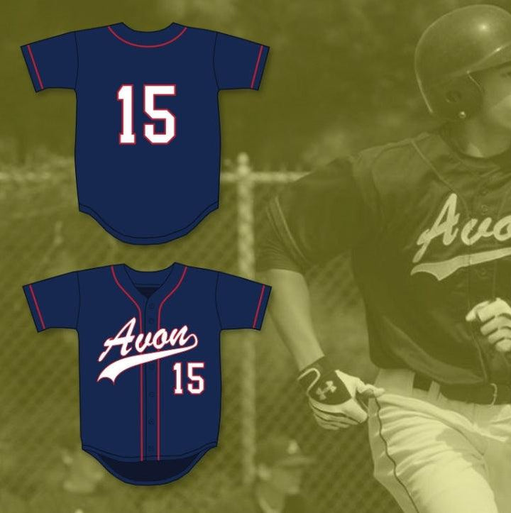 Custom Any Name Number GEORGE SPRINGER 15   OLD FARMS SCHOOL WINGED BEAVERS NAVY BLUE BASEBALL JERSEY 1 Top Stitched S-6XL