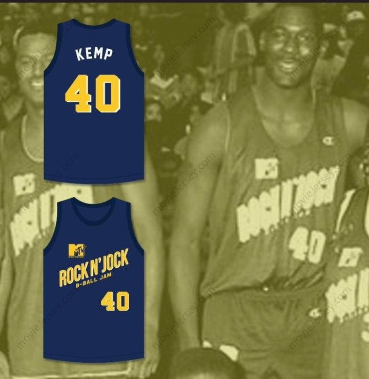 CUSTOM ANY Name Number SHAWN KEMP 40 VIOLATORS BASKETBALL JERSEY SECOND ANNUAL ROCK N' JOCK B-BALL JAM 1992 Top Stitched S-6XL