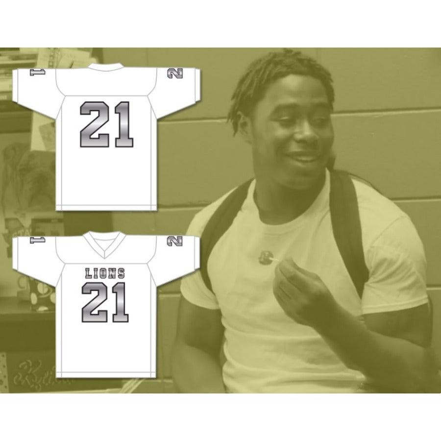 CUSTOM ANY Name Number RYAN LEE 21 EMCC LIONS FOOTBALL JERSEY INCLUDES PATCHES Top Stitched S-6XL