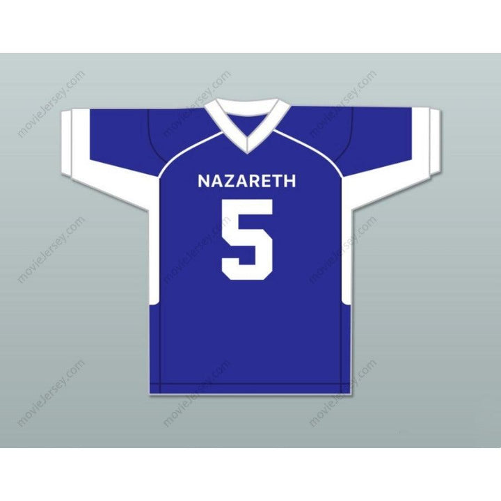 CUSTOM ANY Name Number JAHAN DOTSON 5 NAZARETH AREA HIGH SCHOOL BLUE  Football Jersey Top Stitched S-6XL
