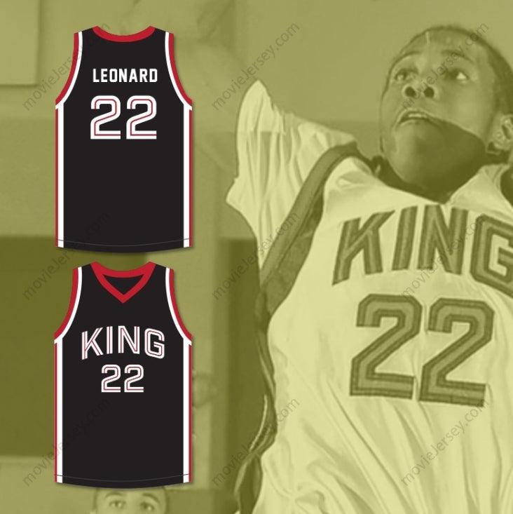 CUSTOM ANY Name Number KAWHI LEONARD 22 MARTIN LUTHER KING HIGH SCHOOL  BLACK BASKETBALL JERSEY 12 Top Stitched S-6XL