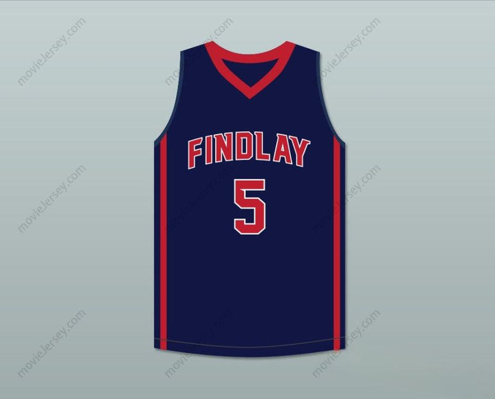 CUSTOM ANY Name Number P. J. WASHINGTON 5  PREP NAVY BLUE BASKETBALL JERSEY 1 Top Stitched S-6XL