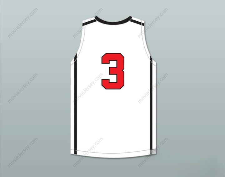 CUSTOM ANY Name Number MARCUS SMART 3 EDWARD S. MARCUS HIGH SCHOOL MARAUDERS WHITE BASKETBALL JERSEY 3 Top Stitched S-6XL