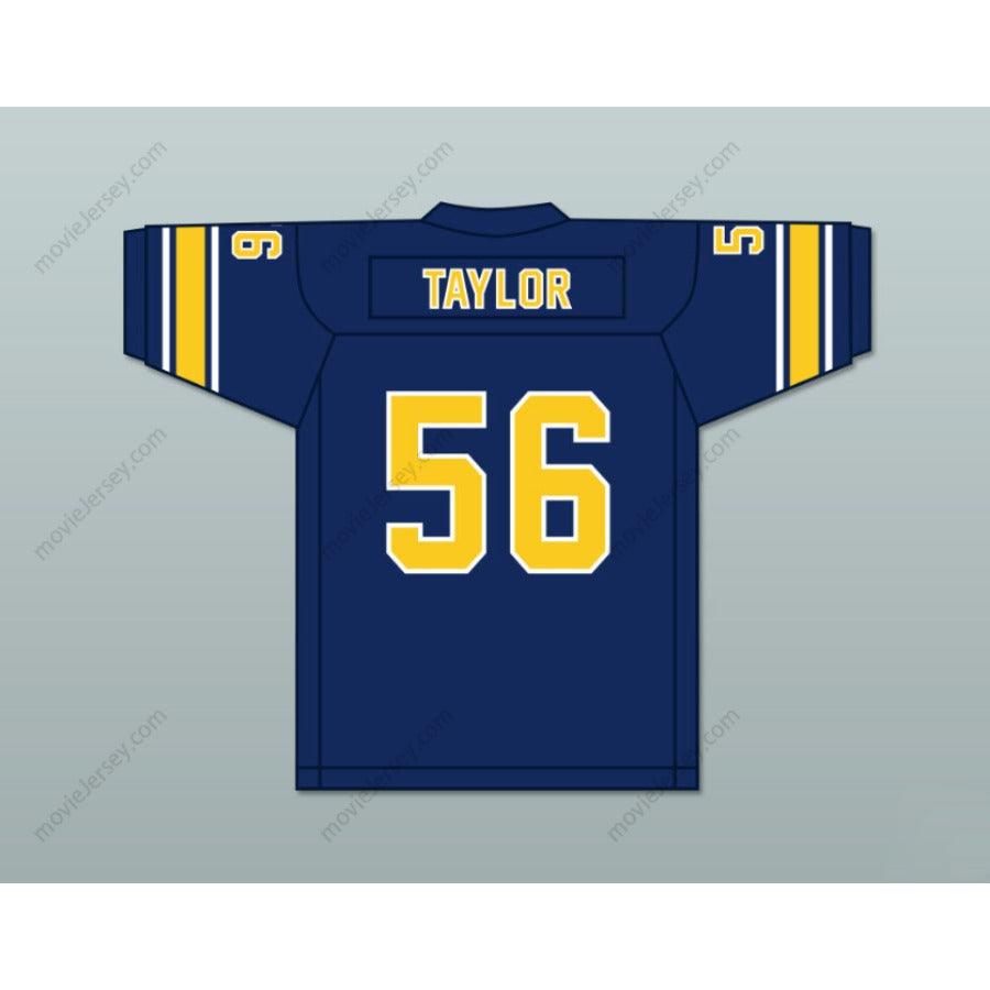 CUSTOM ANY Name Number LAWRENCE TAYLOR 56 LAFAYETTE HIGH SCHOOL RAMS NAVY BLUE FOOTBALL JERSEY Top Stitched S-6XL