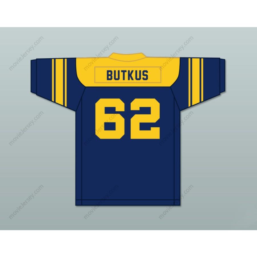 CUSTOM ANY Name Number DICK BUTKUS 62 CHICAGO VOCATIONAL HIGH SCHOOL NAVY BLUE FOOTBALL JERSEY Top Stitched S-6XL