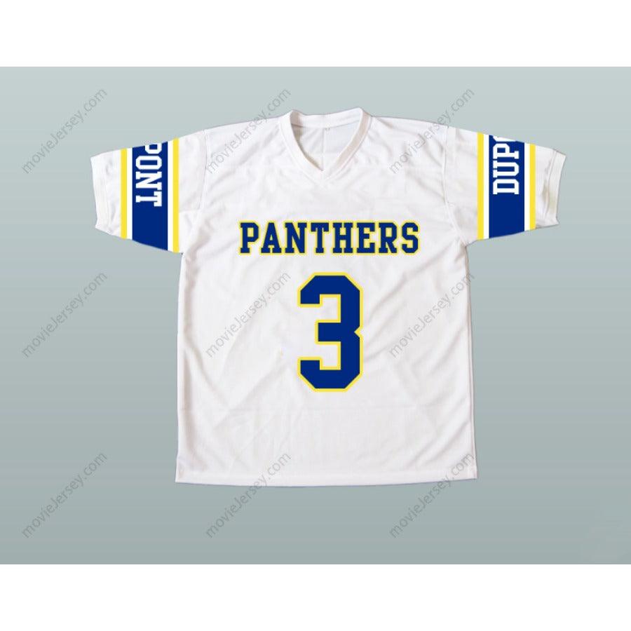 CUSTOM ANY Name Number RANDY 3 MOSS DUPONT PANTHERS HIGH SCHOOL FOOTBALL JERSEY Top Stitched S-6XL