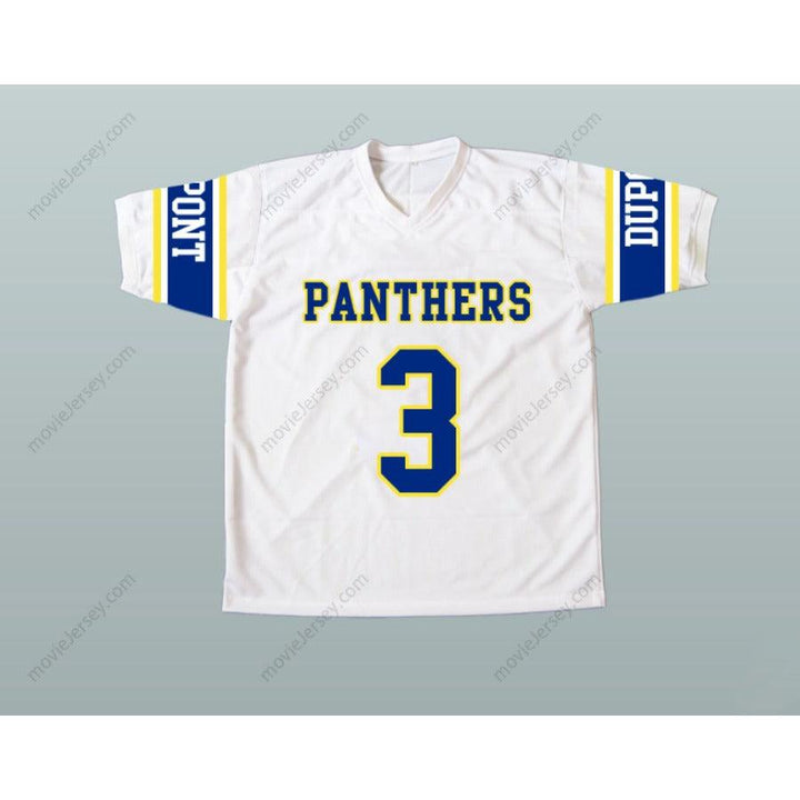 CUSTOM ANY Name Number RANDY 3 MOSS DUPONT PANTHERS HIGH SCHOOL FOOTBALL JERSEY Top Stitched S-6XL