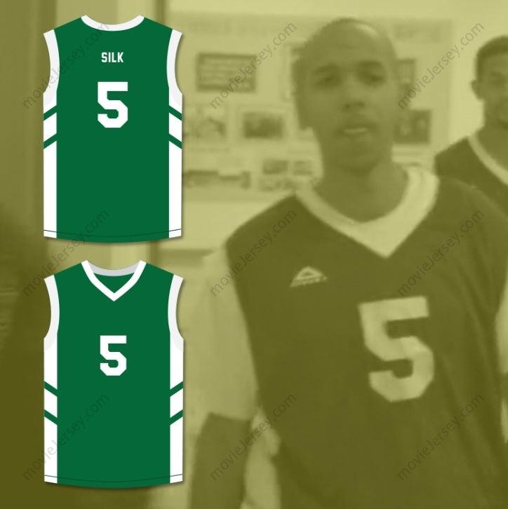 CUSTOM ANY Name Number ANDRE 'SILK' POOL 5 GREEN BASKETBALL JERSEY DENNIS RODMAN'S BIG BANG IN PYONGYANG Top Stitched S-6XL