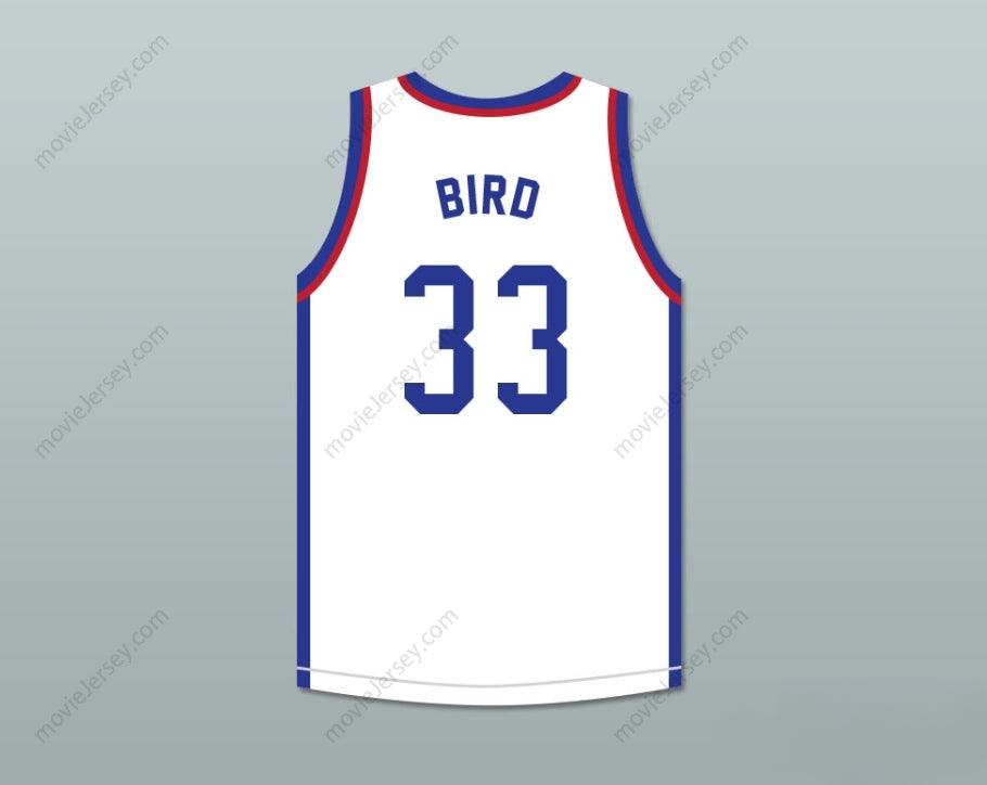 CUSTOM ANY Name Number LARRY BIRD 33 LARRY'S GAME WHITE BASKETBALL JERSEY 1988 CHARITY EVENT Top Stitched S-6XL