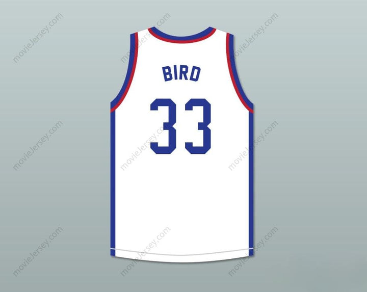 CUSTOM ANY Name Number LARRY BIRD 33 LARRY'S GAME WHITE BASKETBALL JERSEY 1988 CHARITY EVENT Top Stitched S-6XL