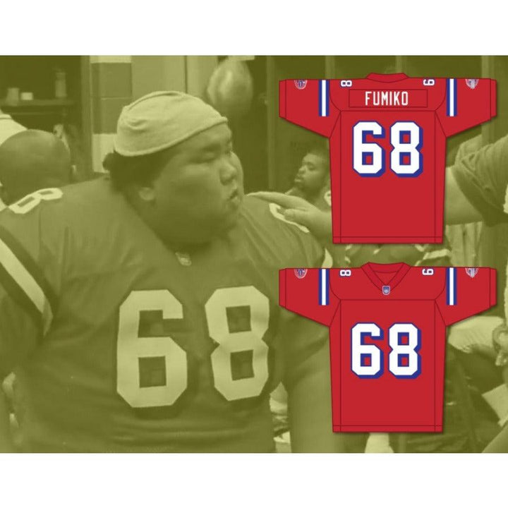 CUSTOM ANY Name Number JUMBO FUMIKO 68 WASHINGTON SENTINELS HOME Football Jersey Top Stitched S-6XL