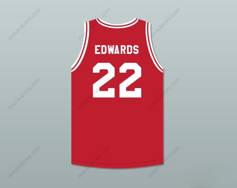 CUSTOM ANY Name Number KEVIN EDWARDS 22 PUSH EXCEL PRO BASKETBALL CLASSIC RED BASKETBALL JERSEY 1988 CHARITY EVENT Top Stitched S-6XL