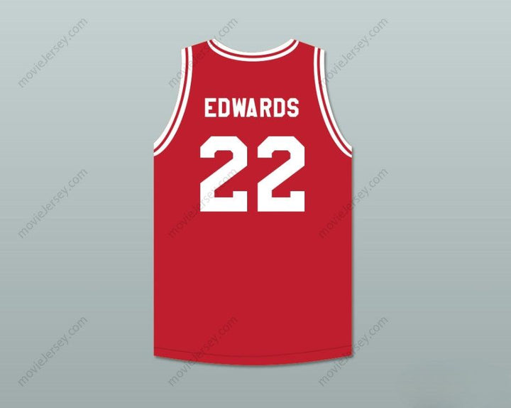 CUSTOM ANY Name Number KEVIN EDWARDS 22 PUSH EXCEL PRO BASKETBALL CLASSIC RED BASKETBALL JERSEY 1988 CHARITY EVENT Top Stitched S-6XL